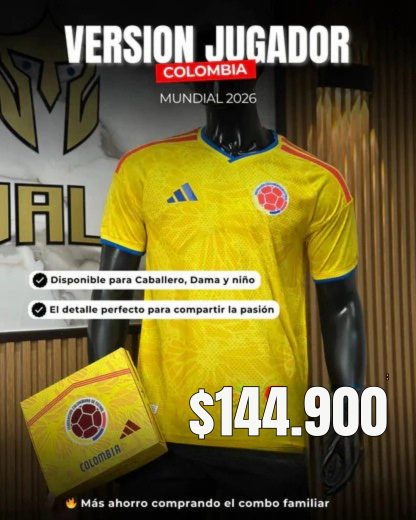 CAMISETA SELECCION COLOMBIA 2026 🏆