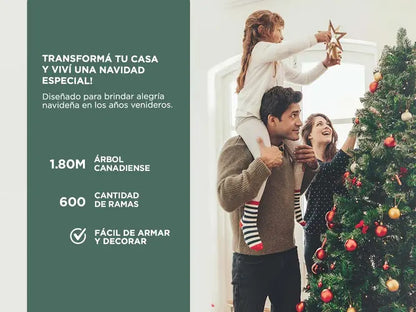 Arbol Navidad 1.80 Metros Color Verde