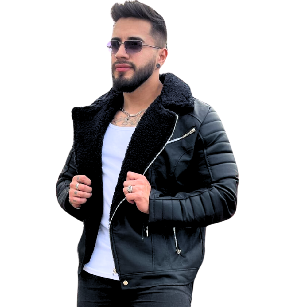 CHAQUETA CHAMARRA OVEJERO EN CUERO